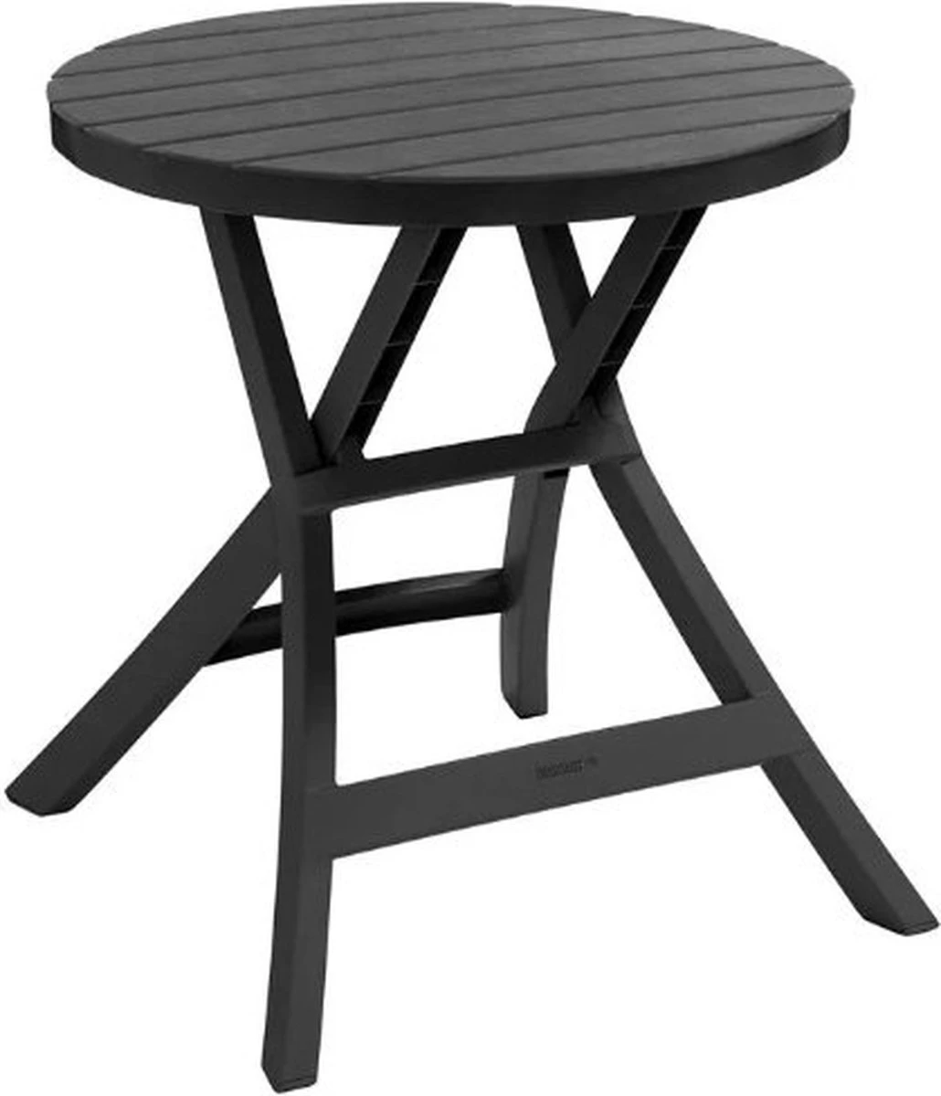 Allibert - Tuintafel - Oregon - Ø 70 Cm - Kunststof - Opklapbaar - Afbeelding 5