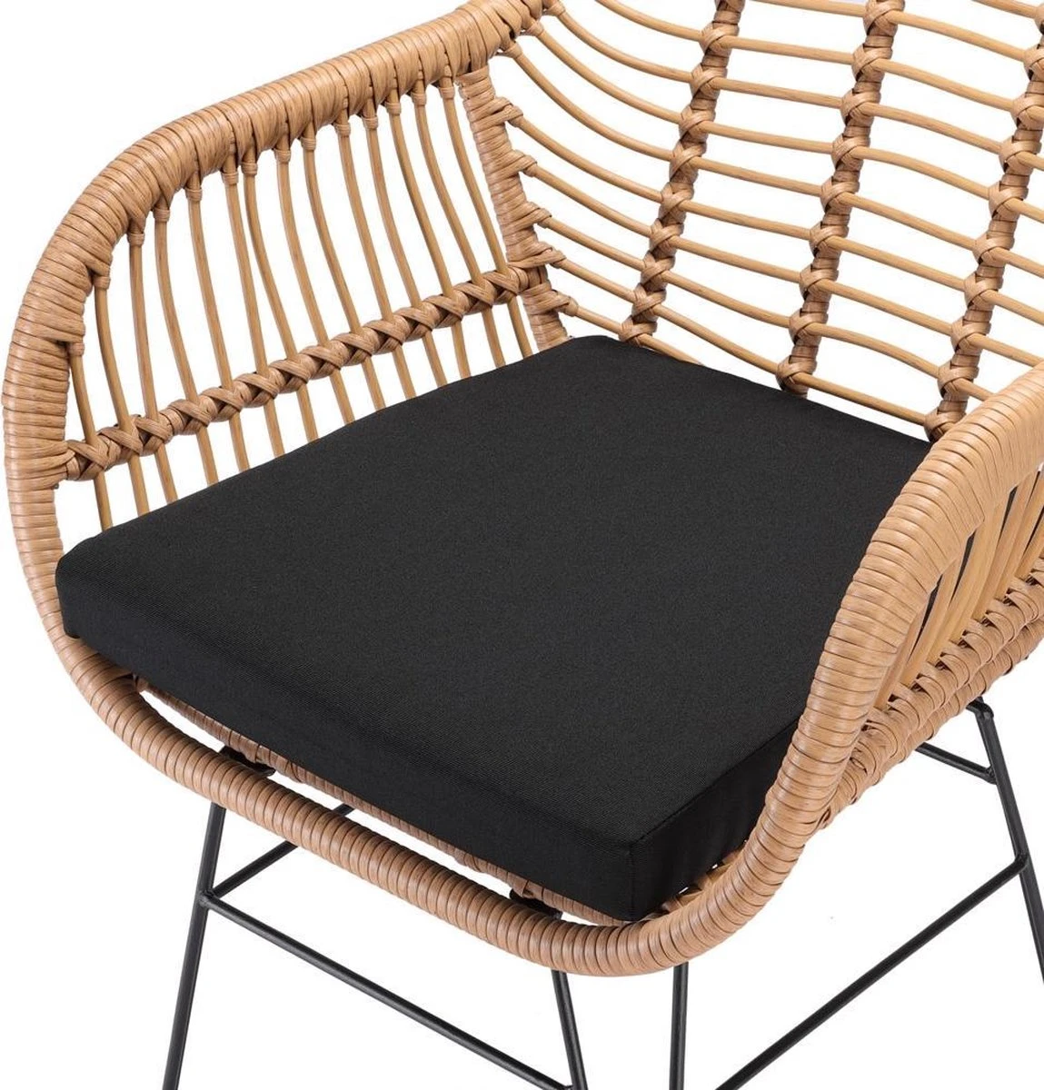 Casaria Polyrotan Kuipstoel Bali - Met Kussens – 2 Stuks - Afbeelding 7