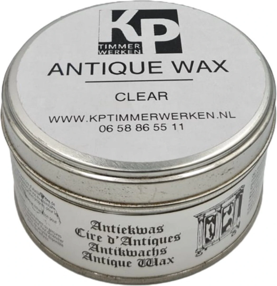 ANTIEKWAS / BOENWAS / MEUBELWAS Op Basis Van Zuivere Bijenwas! - Kleurloos / Naturel / Transparant - 370ml - Anti-vlekken - Voedt En Beschermt Hout - Afbeelding 2