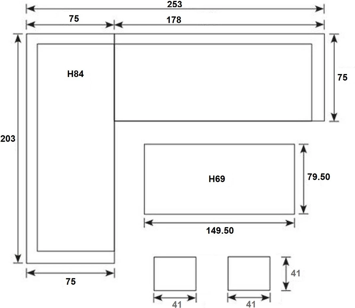 Merkloos Rivièra | Loungeset Hoekset Dining Set Tuinset | Wicker | Hoekbank, Hoge Tuintafel, 2 Hockers | 6 Zitplaatsen - Afbeelding 3
