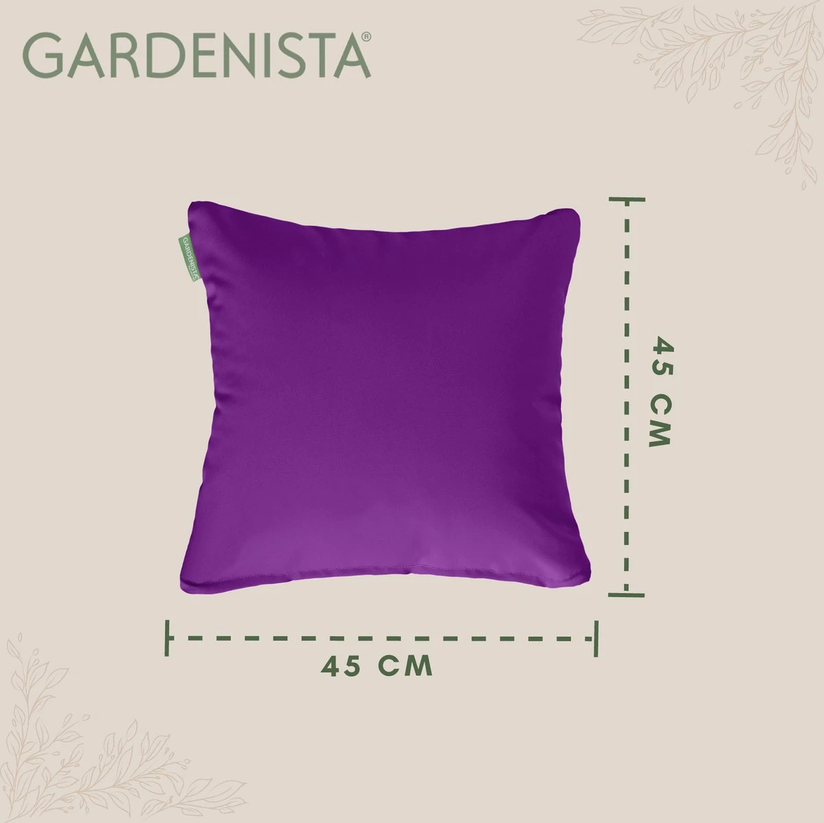 Gardenista Sierkussens - Hollow Fibre Gevuld 45cm Binnenkussen - Tuinkussens Voor Binnen En Buiten - Kussentjes Woonkamer - Afbeelding 6