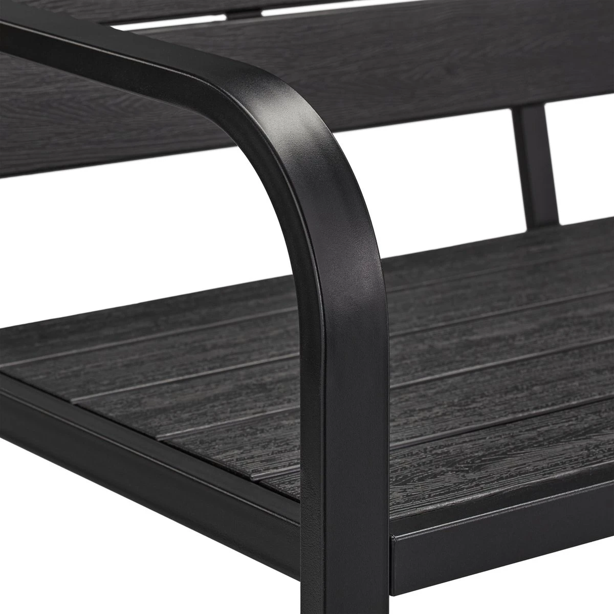 Relaxdays Tuinbank Met Kussen - 2 Zits Buitenbank Metaal - Balkonbank Kunststof - Voortuin - Afbeelding 6