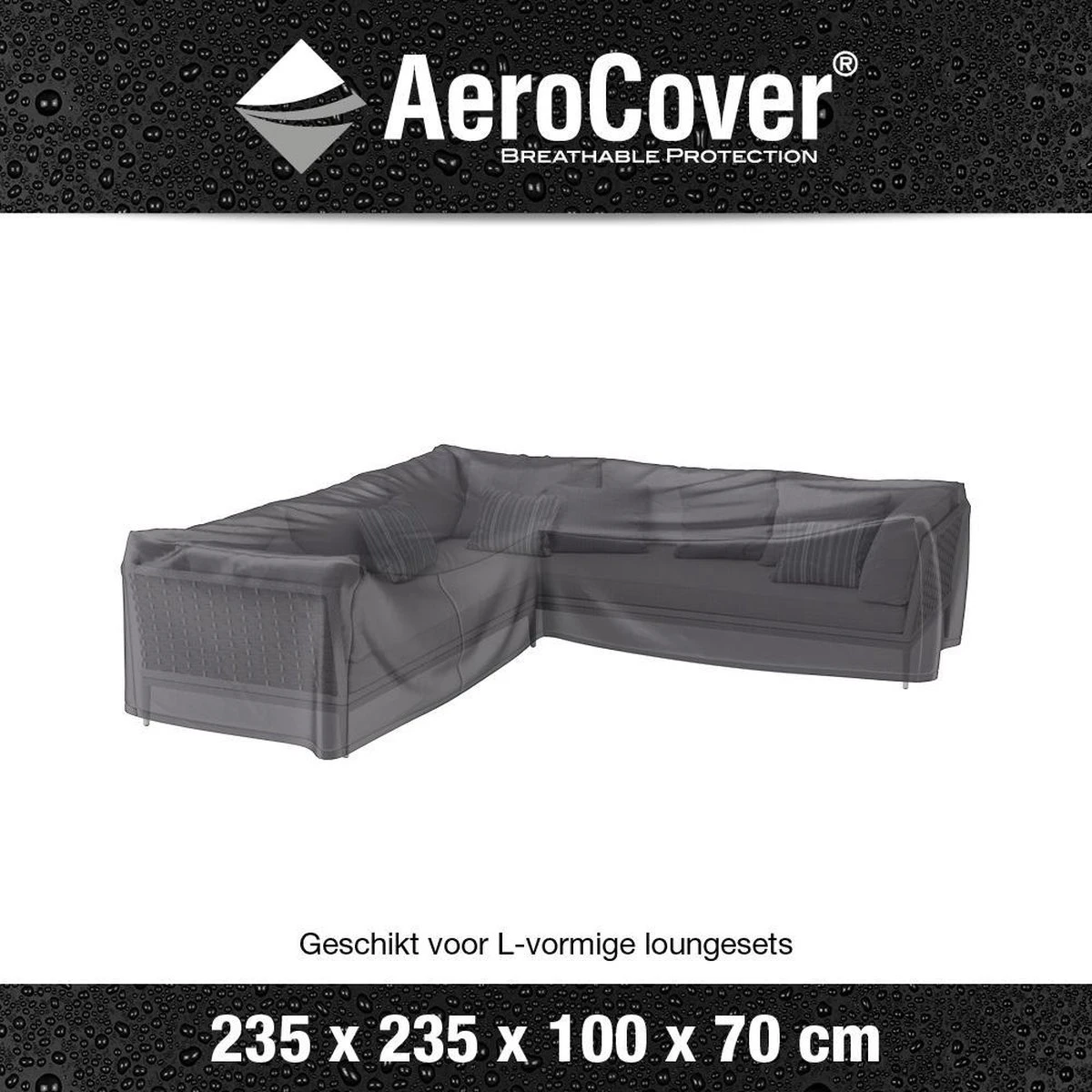 Aerocover Loungesethoes - L-vorm - L 255 X L 255 X B 100 X H 70 Cm - Afbeelding 4