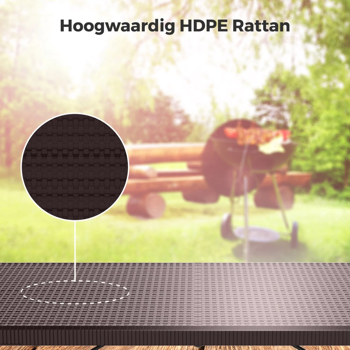 LifeGoods Klaptafel - Inklapbaar - 180 Cm - 6 Tot 8 Personen - Bruin - Afbeelding 8