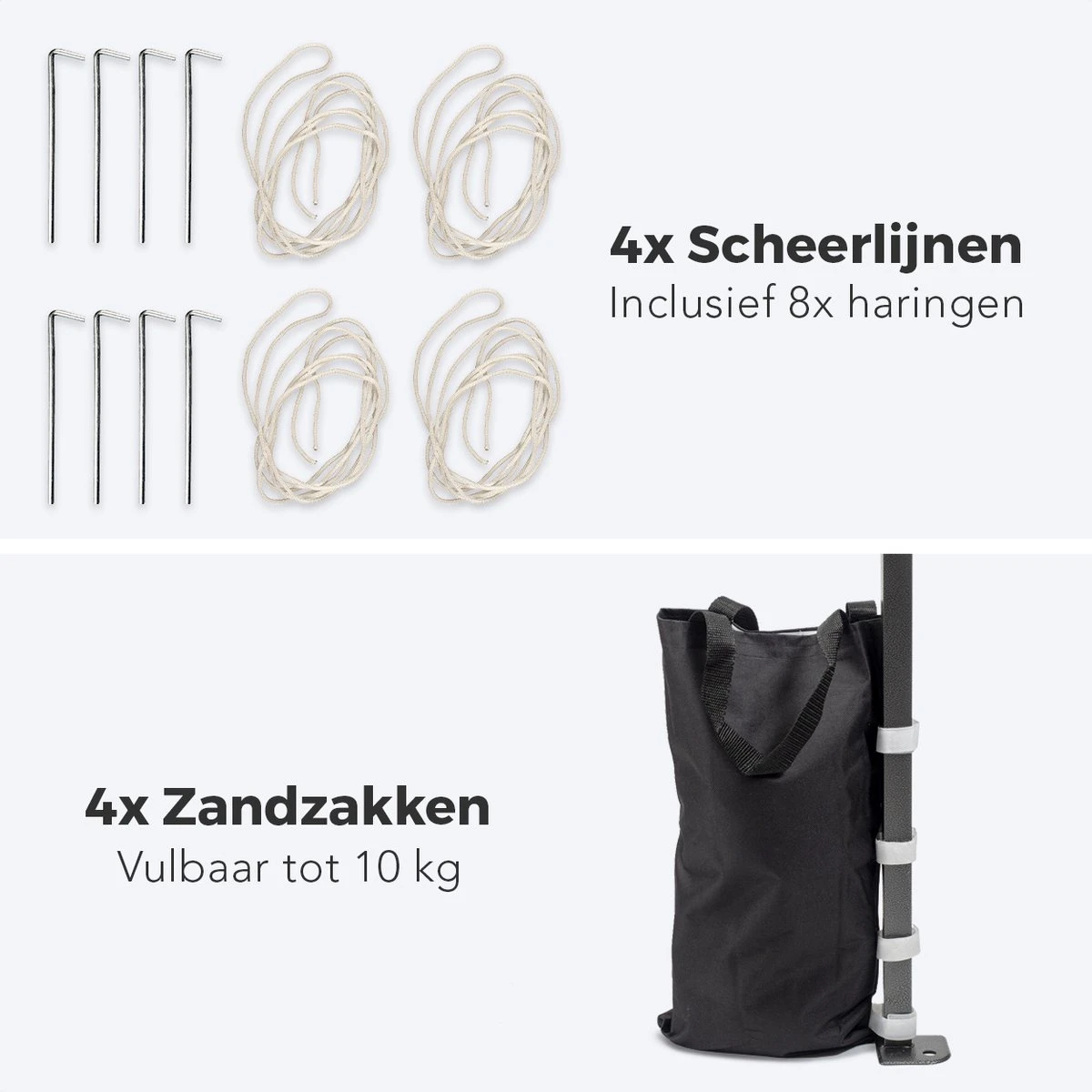 LifeGoods Partytent - 3x3 M - Zijwanden - Easy Up - Opvouwbaar - Waterdicht - Draagtas Met Wieltjes - Donkergrijs - Afbeelding 11