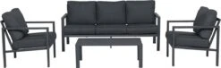 Garden Impressions Durban Loungeset - 4-delig - Zwart
