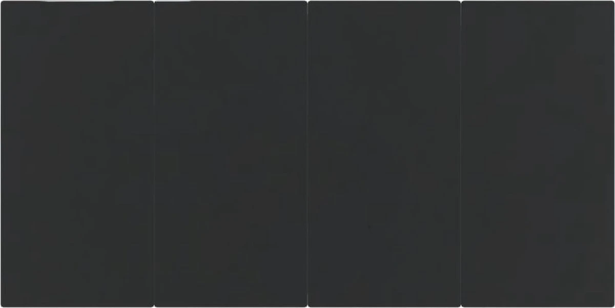 VidaXL 5-delige Tuinset Met Kussens Zwart - Afbeelding 4