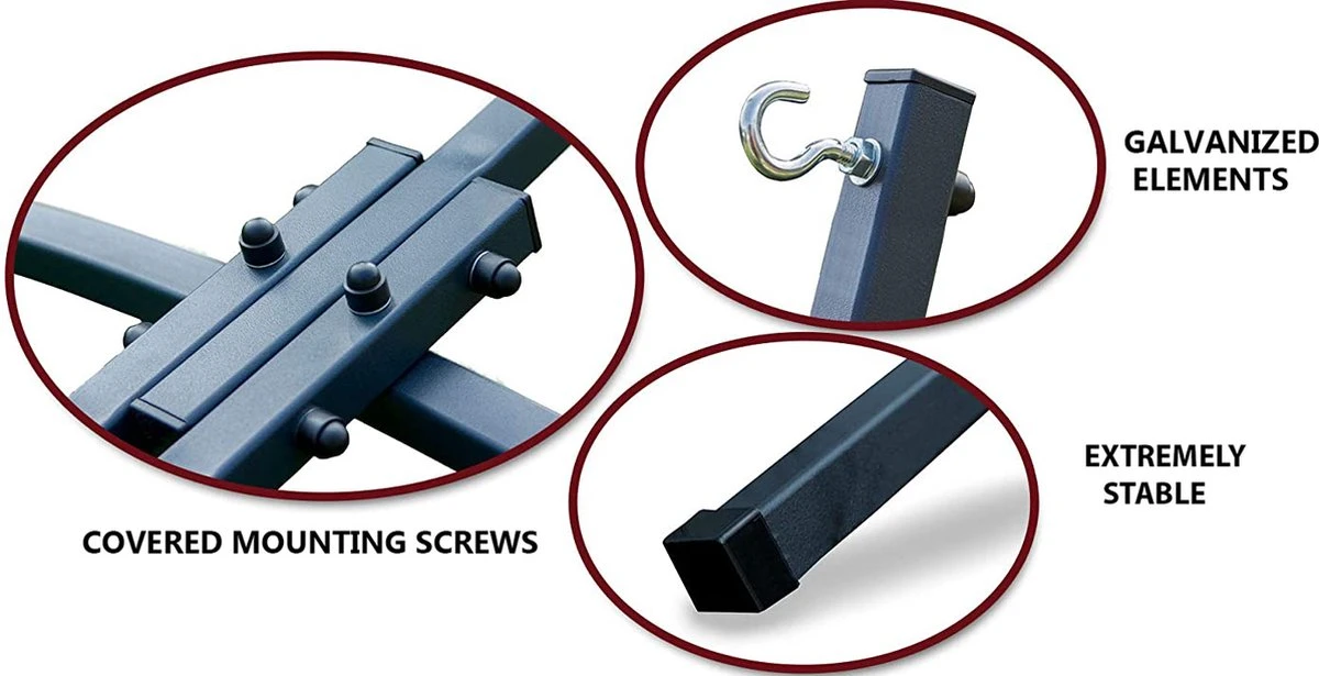 Hangmat Met Standaard – 1 Persoons – EXTRA STABIEL Frame Tot 120 Kg - Indela - Afbeelding 5