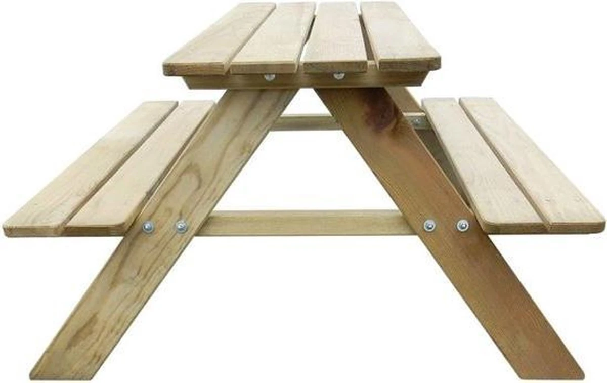 MaxxGarden Kinder Picknicktafel - 90x79x50cm - Hout - Afbeelding 9