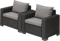 Allibert Tuinstoel California (231561) - Set Van 2 Stoelen