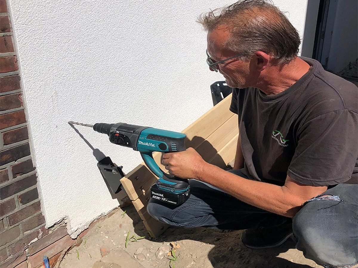 MaximaVida Opklapbare Gevelbank Jordaan 100 Cm- FSC Eikenhout - Afbeelding 5