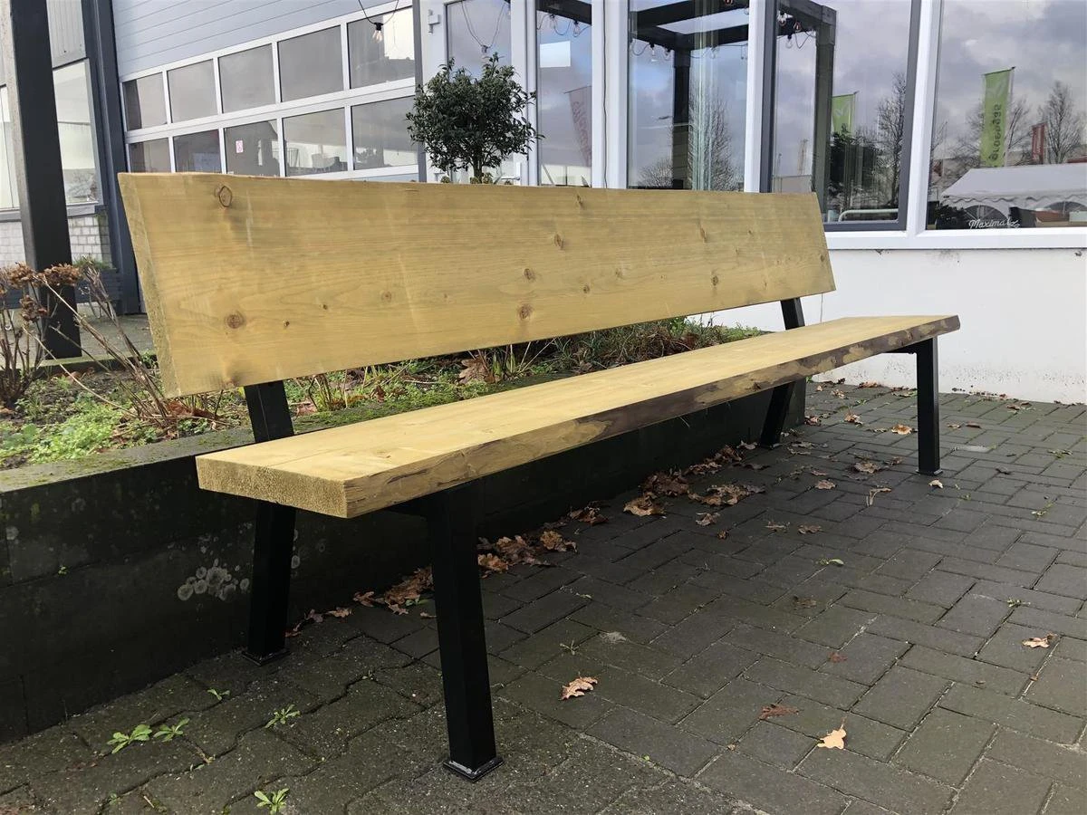 MaximaVida Set Industriële Bankpoten New York- Zwart Gecoat - Maak Zelf Je Bank - Afbeelding 4