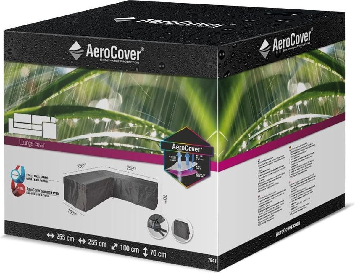 Aerocover Loungesethoes - L-vorm - L 255 X L 255 X B 100 X H 70 Cm - Afbeelding 12