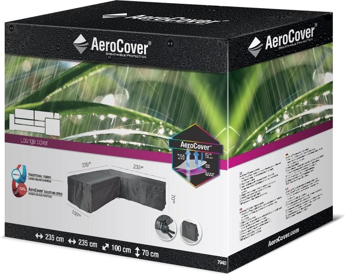 Aerocover Loungesethoes - L-vorm - L 255 X L 255 X B 100 X H 70 Cm - Afbeelding 10