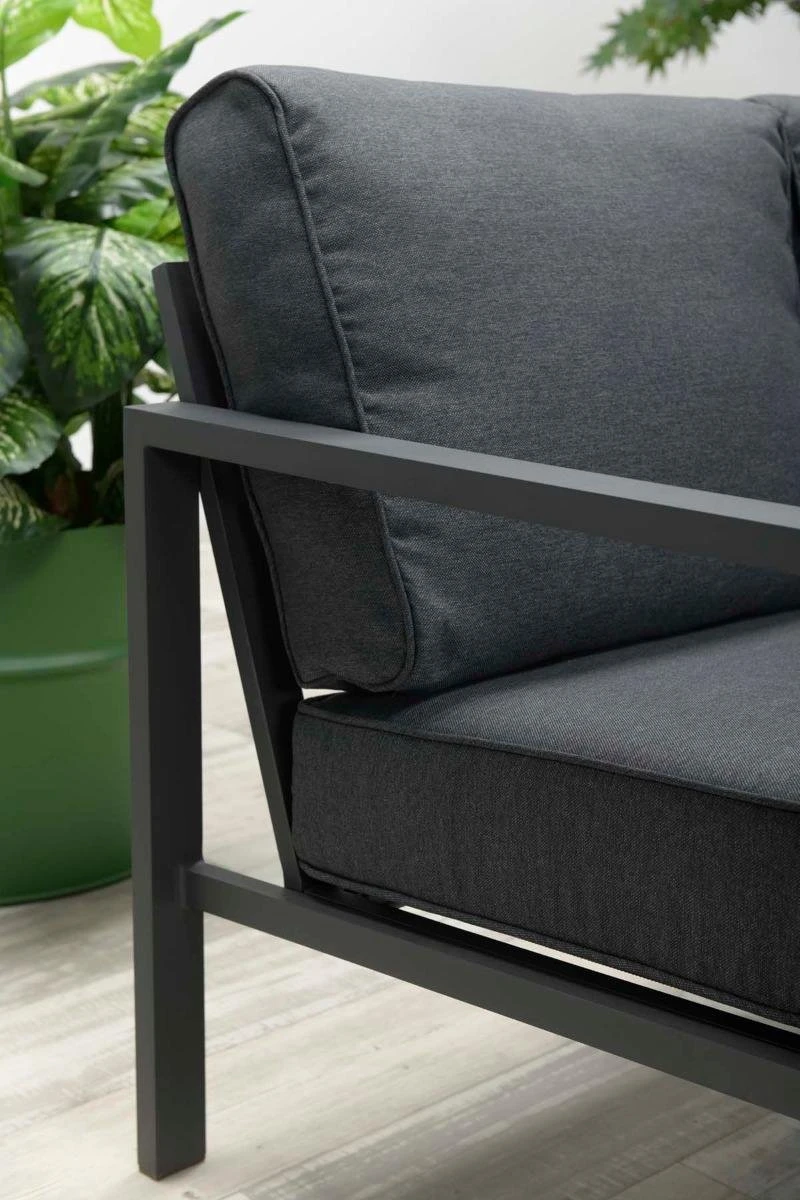 Garden Impressions Durban Loungeset - 4-delig - Zwart - Afbeelding 6